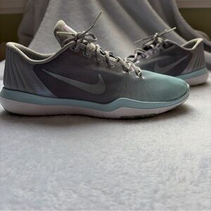 Nike Low-Profile Training Sneakers in Gray and Mint